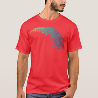 MMF Blue Designer Whale Tail T-Shirt