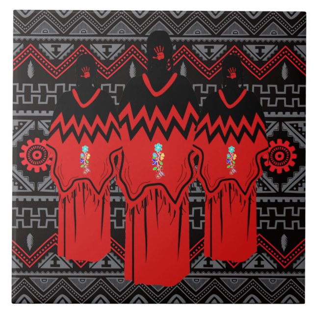 MMIW Fashion Ayasha Southwest Pattern Ceramic Tile (Front)