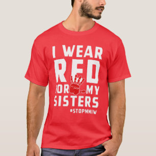 MMIW Red For Missing Murdered Indigenous Women Awa T-Shirt