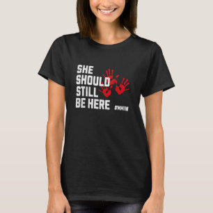 MMIW Stolen Sisters Missing Indigenous Women Red H T-Shirt