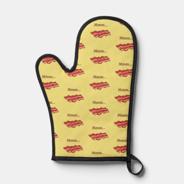Mmm...Bacon Funny Oven Mitt (Front)