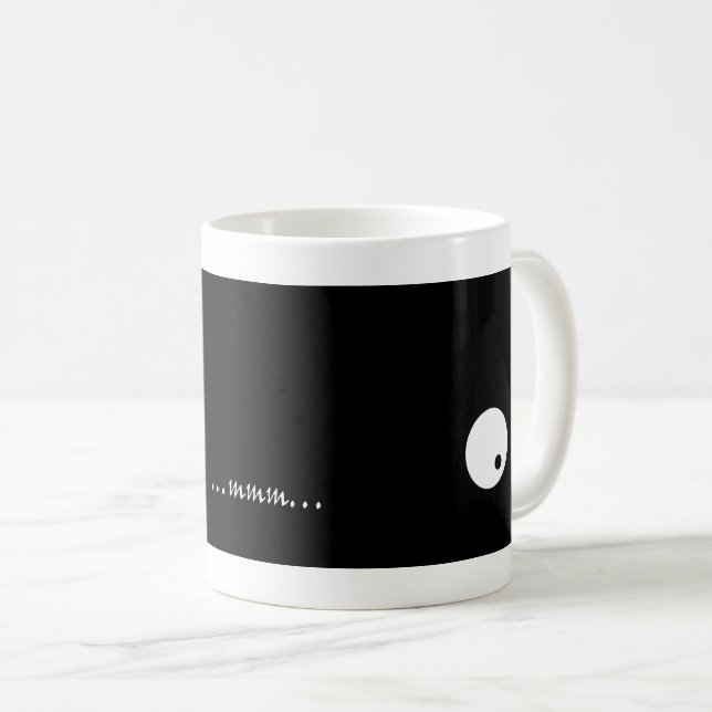 Mmm Clean Minimal Spying Eyes Show Coffee Mug (Front Right)