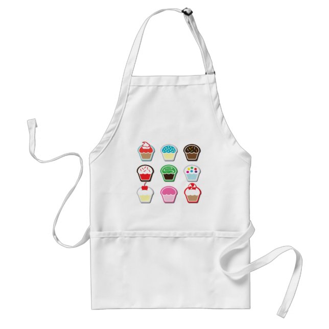 Mmm, Cupcakes! Standard Apron (Front)