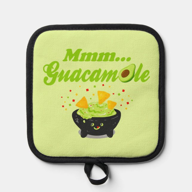 Mmm Guacamole Pot Holder (Front)