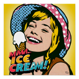 "Mmm.. ice cream!" Poster