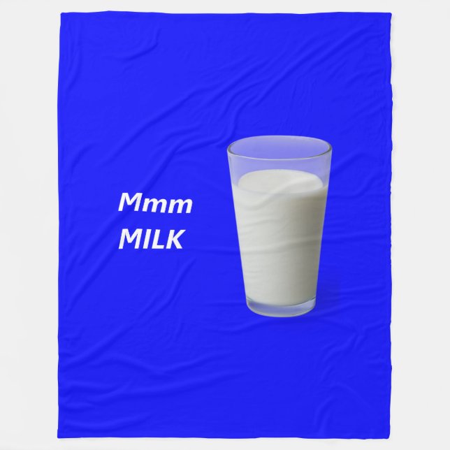 Mmm MILK Fleece Blanket (Front)