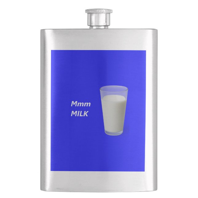 Mmm MILK Hip Flask (Front)
