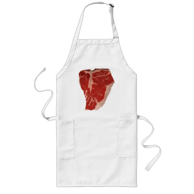 Mmm Steak Long Apron (Front)