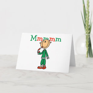 Mmmm Candy Canes Tshirts and Gifts Holiday Card