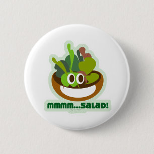Mmmm Salad 6 Cm Round Badge
