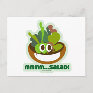 Mmmm Salad Postcard