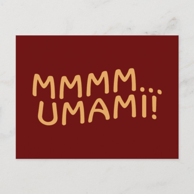 Mmmm Umami Postcard (Front)