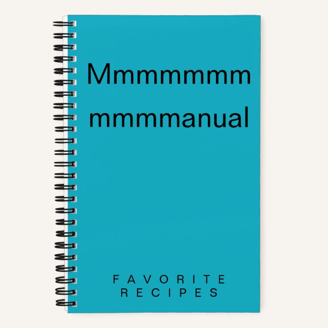 Mmmmanual recipe book (Front)