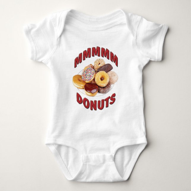 MMMMM DONUTS BABY BODYSUIT (Front)