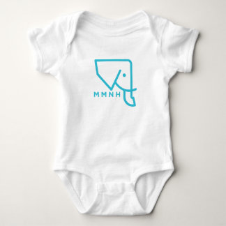 MMNH Blue Elephant Baby Romper Bodysuit