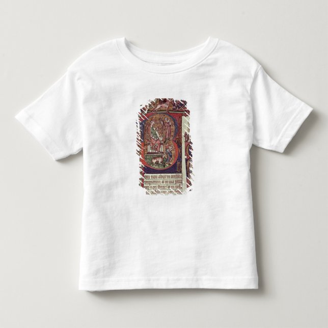 Mms 9961-2 Historiated Initial 'B' from the Peterb Toddler T-Shirt (Front)