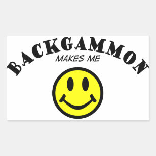 MMS: Backgammon Rectangular Sticker