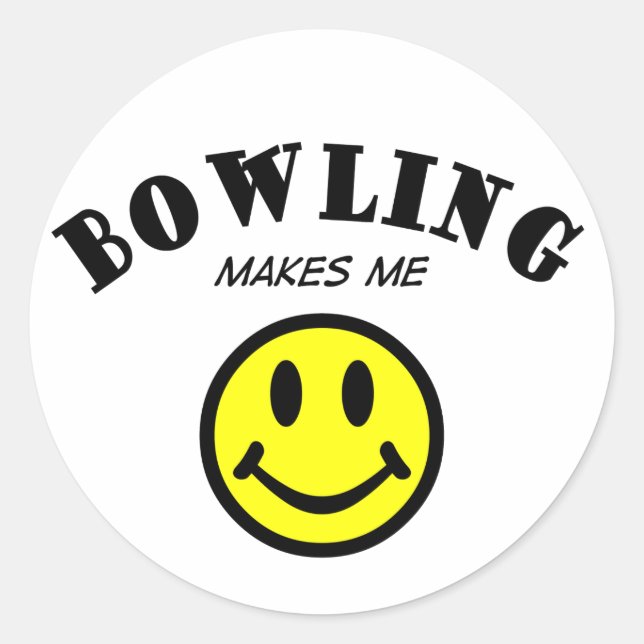MMS: Bowling Classic Round Sticker (Front)