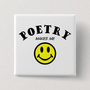 MMS:  Poetry 15 Cm Square Badge