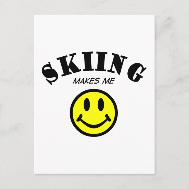 MMS: Skiing Postcard (Front)