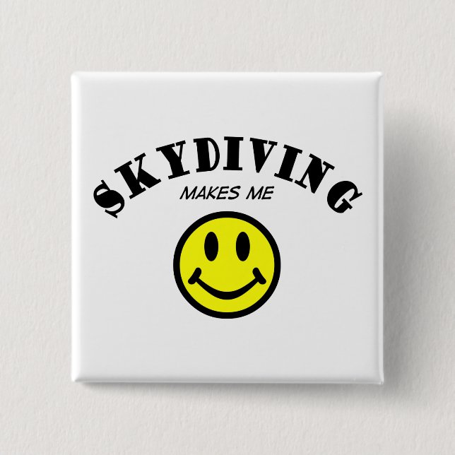 MMS: Skydiving 15 Cm Square Badge (Front)
