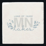 MN 10K Lakes Splash Coaster<br><div class="desc">Celebrate your love of Minnesota and the Land of 10, 000 Lakes with this hand drawn splash design coaster. The perfect accessory for your cabin or lake property.</div>