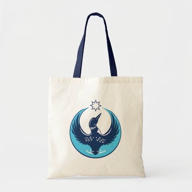 MN Loon Rising Tote Bag (Front)