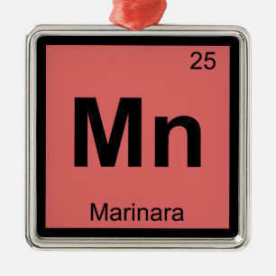 Mn - Marinara Chemistry Periodic Table Symbol Metal Tree Decoration