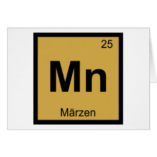 Mn - Marzen Beer Chemistry Periodic Table Symbol