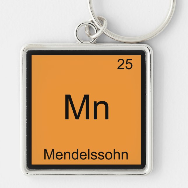 Mn - Mendelssohn Funny Chemistry Element Symbol Key Ring (Front)