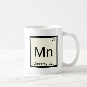 Mn - Monterey Jack Cheese Chemistry Periodic Table Coffee Mug