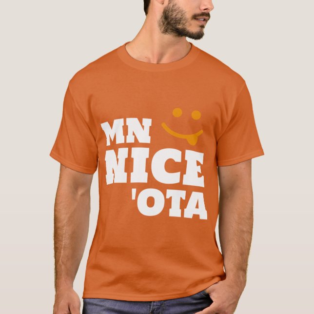 MN Niceota A Funny Design for Minnesotans and the  T-Shirt (Front)