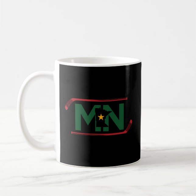 Mn The State Of Hockey T Coffee Mug (Left)