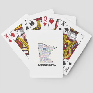 MN WORD STATE PLAYING CARDS