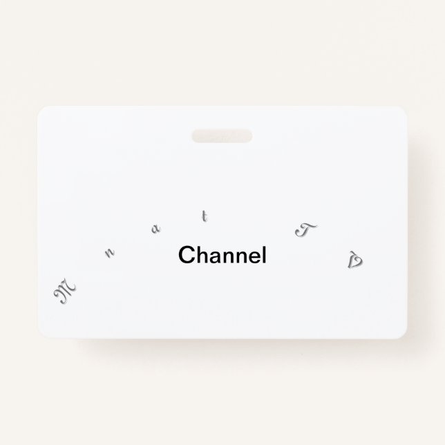 Mnat TV Channel Invitation Collection  ID Badge (Front)