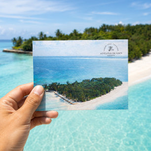 Mnemba Island, Tanzania Watercolor Coastal Postcard