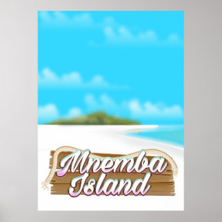 Mnemba Island travel poster