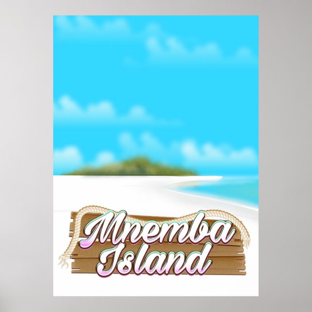 Mnemba Island travel poster (Front)