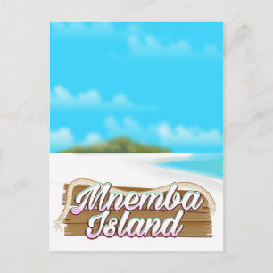 Mnemba Island travel poster Postcard