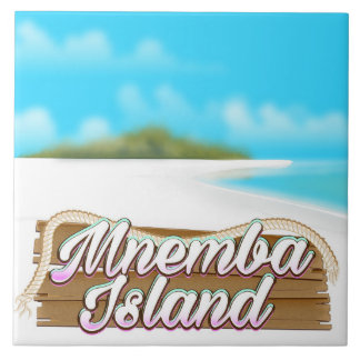 Mnemba Island travel poster Tile