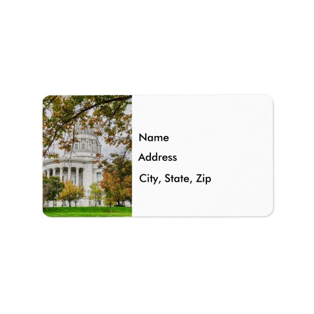 MO Capitol Autumn Address Label (Front)