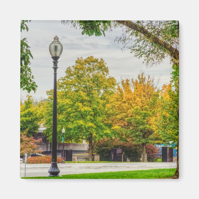 MO Capitol Autumn Grounds Magnet (Front)