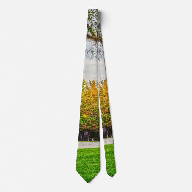 MO Capitol Autumn Grounds Neck Tie (Front)