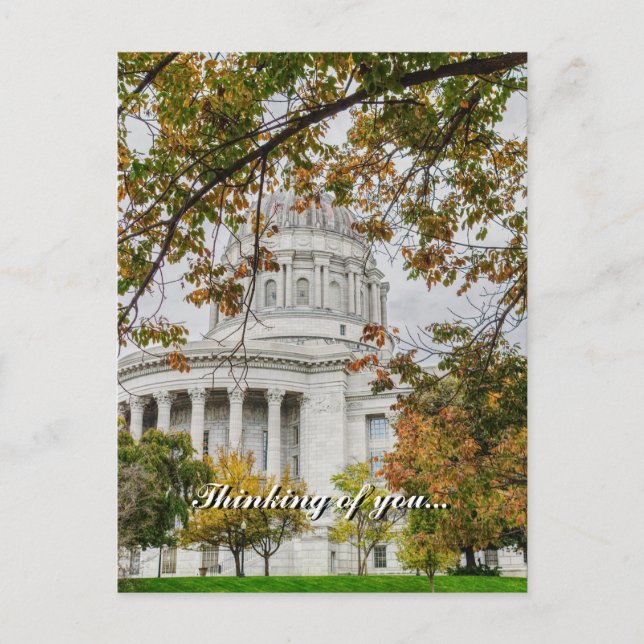 MO Capitol Autumn Thinking Of You Postcard (Front)