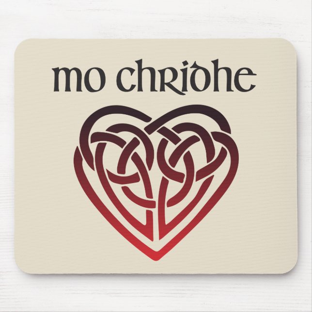 Mo Chridhe - My Heart in Scottish Gaelic Mouse Mat (Front)