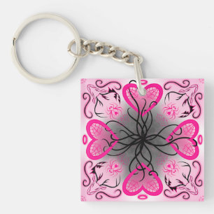 "Mo Limn Twa" Said the Spider to the Deer Key Ring