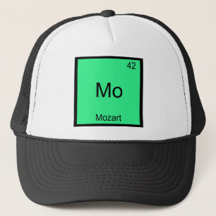 Mo - Mozart Funny Chemistry Element Symbol Tee Trucker Hat