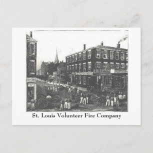 MO St. Louis Volunteer Fire Company 1848 Missouri Postcard