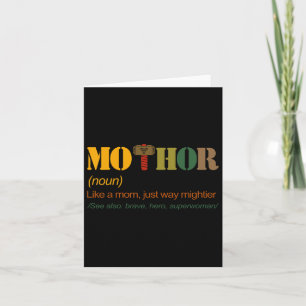 Mo-thor Like Mum Just Way Mightier Funny Mum Mothe Card
