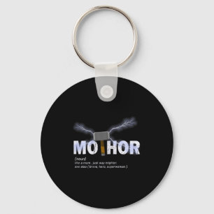 Mo-thor like mum way mightier funny mother's day  key ring